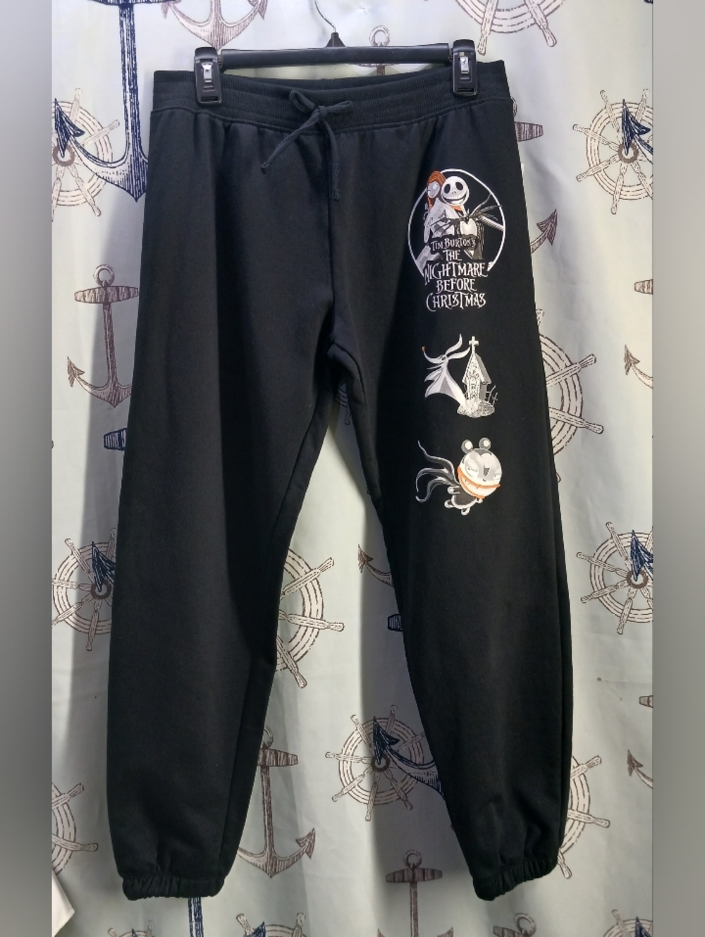Nightmare Before Christmas Fleece Jogger Pants / Size L / NWT